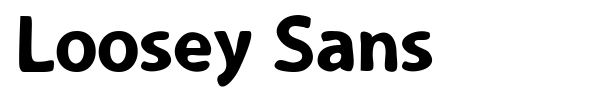 Loosey Sans font preview